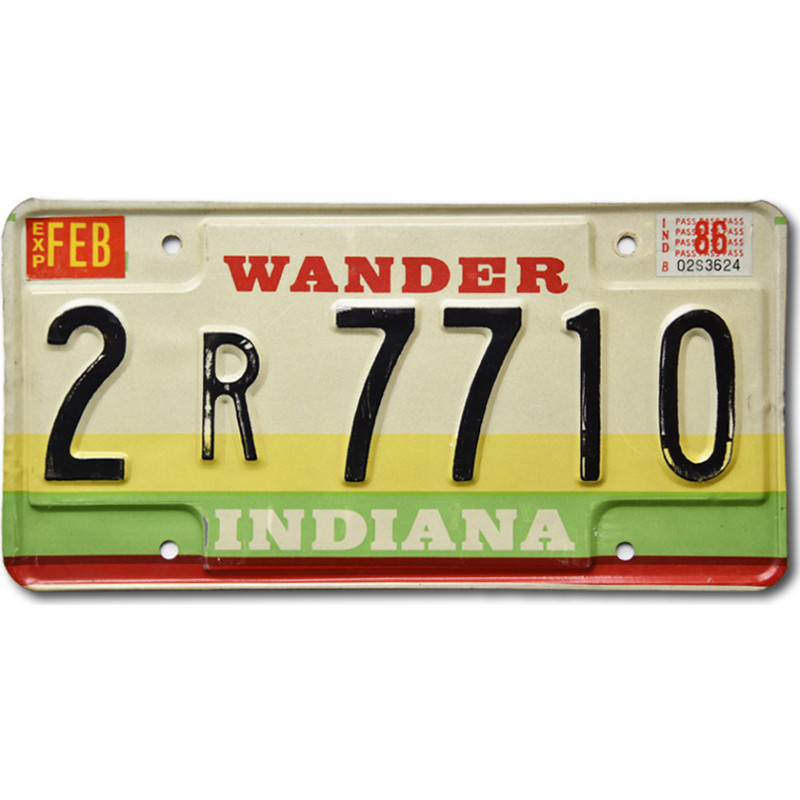 Americká ŠPZ Indiana Wander