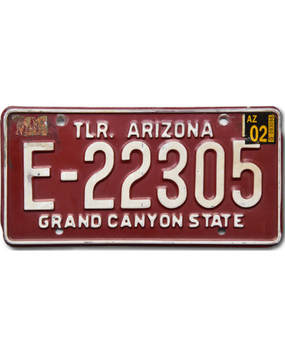 Americká ŠPZ Arizona Trailer Red E-22305