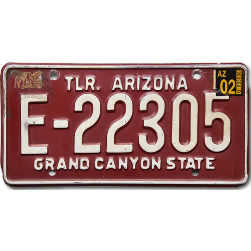Americká ŠPZ Arizona Trailer Red E-22305