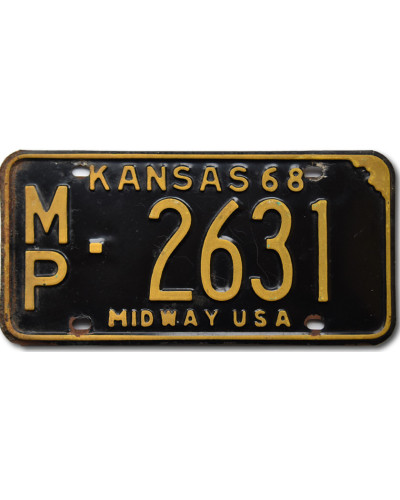 Americká ŠPZ Kansas 1968 Midway MP 2631