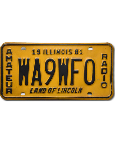 Americká SPZ Illinois Amateur Radio WA9WF0