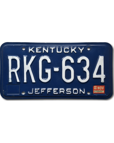 Americká ŠPZ Kentucky Jefferson RKG-634