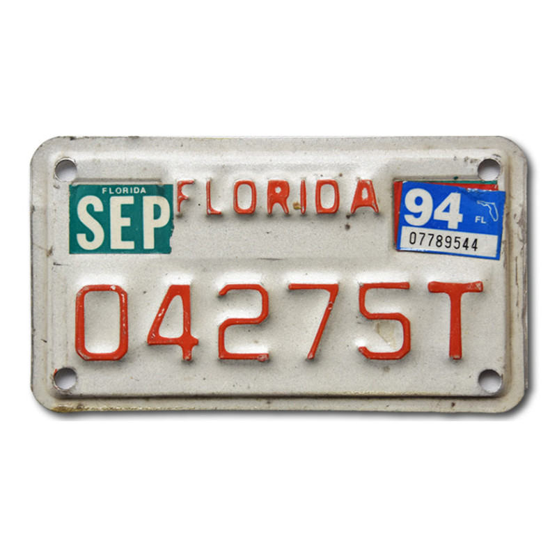 Moto americká ŠPZ Florida 04275T