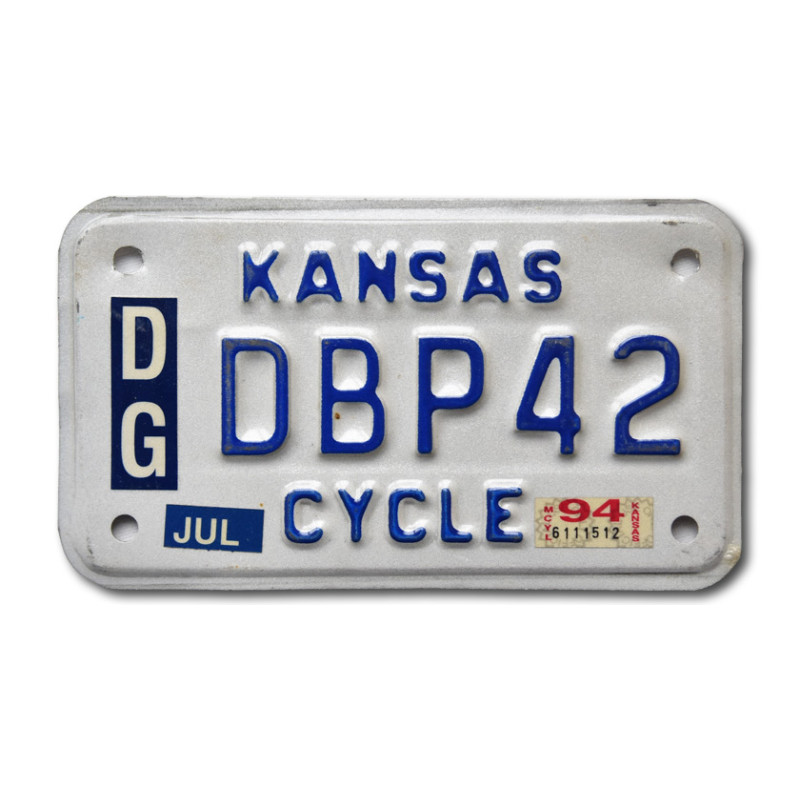 Moto americká ŠPZ Kansas DBP42