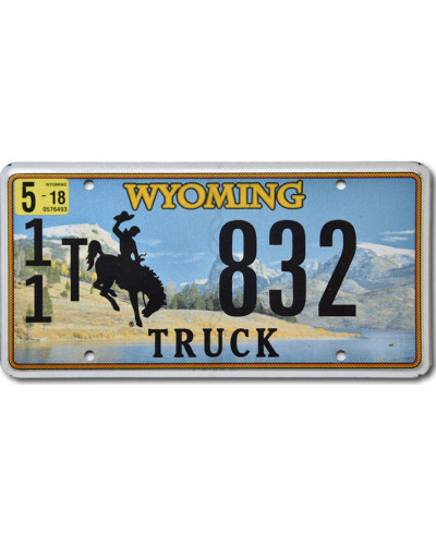 Americká SPZ Wyoming Country Truck 11T-832