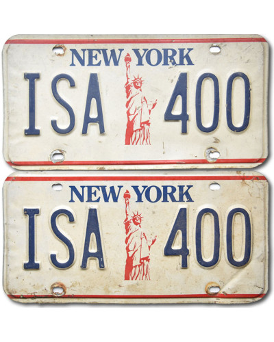 Americká ŠPZ New York Liberty ISA-400 pár