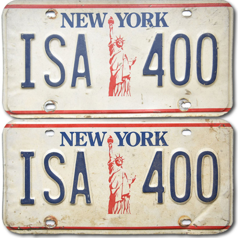 Americká ŠPZ New York Liberty ISA-400 pár