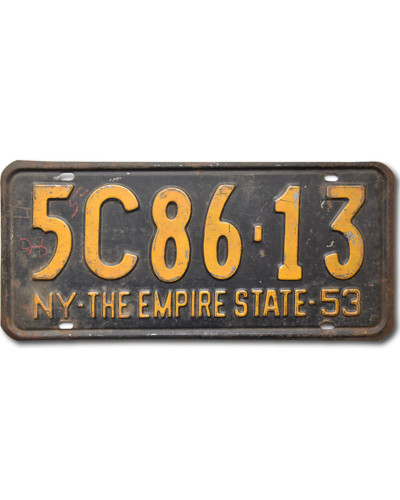 Americká ŠPZ New York 1953 Empire State 5C86-13