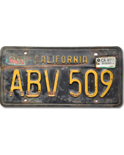 Americká SPZ California 1963 Black ABV-509