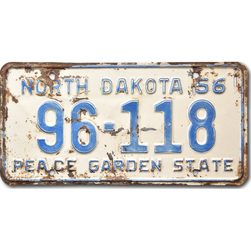 Americká ŠPZ North Dakota 1956 Peace Garden 96-118