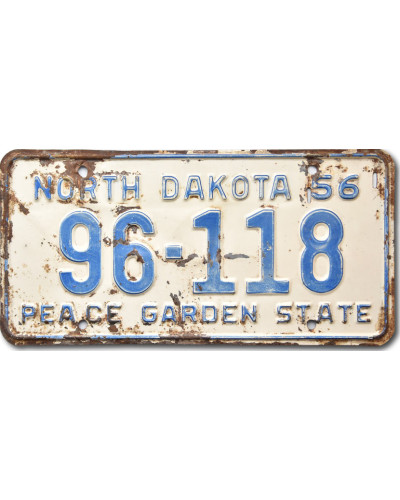 Americká ŠPZ North Dakota 1956 Peace Garden 96-118
