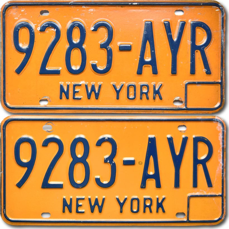 Americká ŠPZ New York Yellow 9283-AYR