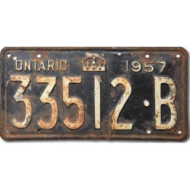 Americká SPZ Ontario 1957 Black 33512-B