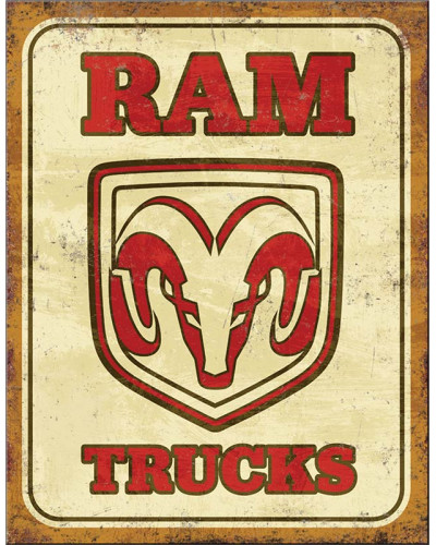 Plechová ceduľa Dodge RAM Truck 32 cm x 40 cm