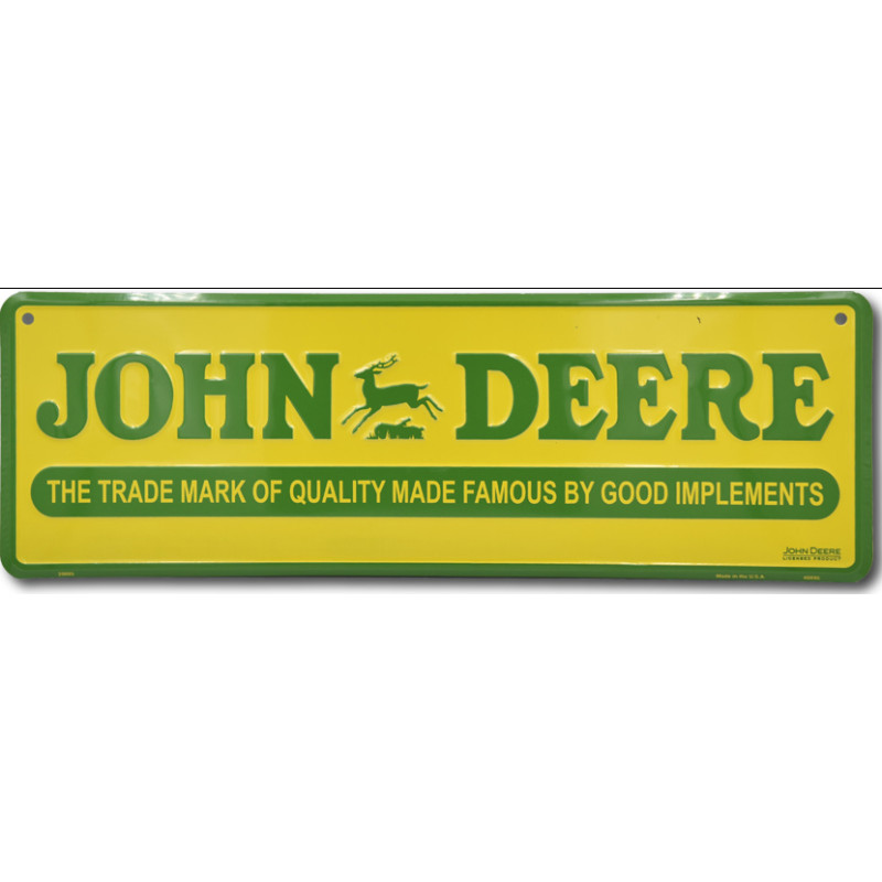Plechová cedule John Deere sign 46 cm x 15 cm