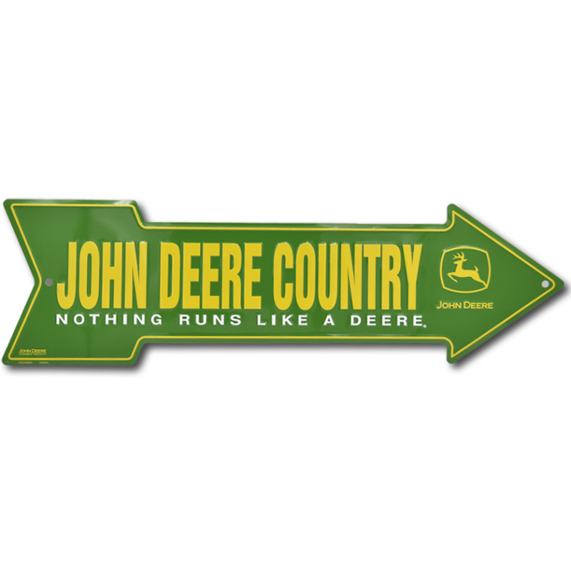 Plechová ceduľa John Deere Country arrow 15 cm x 50 cm