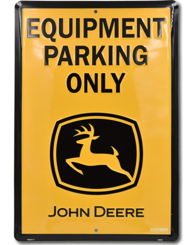 Plechová ceduľa John Deere Equipment Only 45 cm x 30 cm