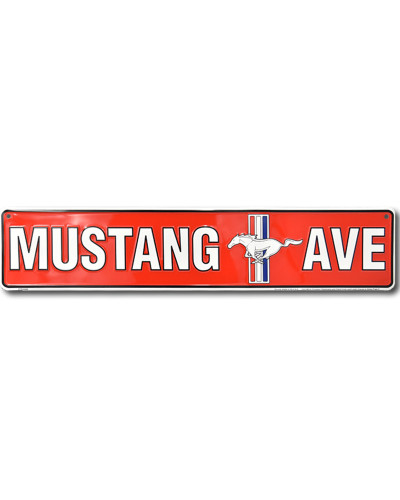 Plechová ceduľa Ford Mustang Avenue 60 cm x 13 cm