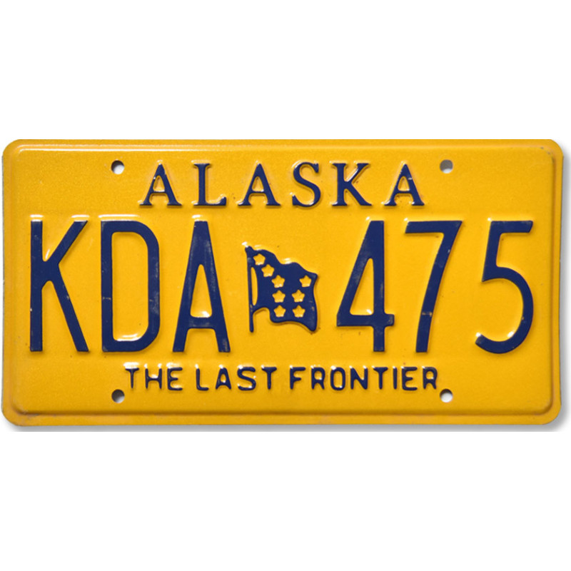 Americká ŠPZ Alaska Last Frontier KDA 475
