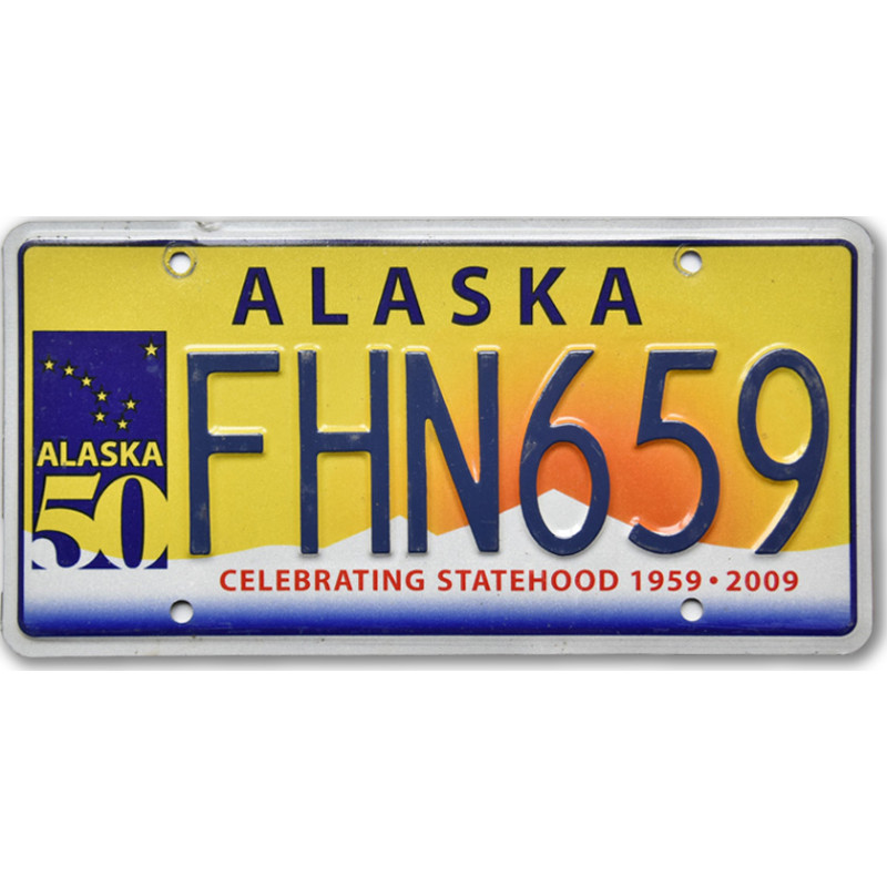 Americká ŠPZ Alaska 50 Statehood FHN659