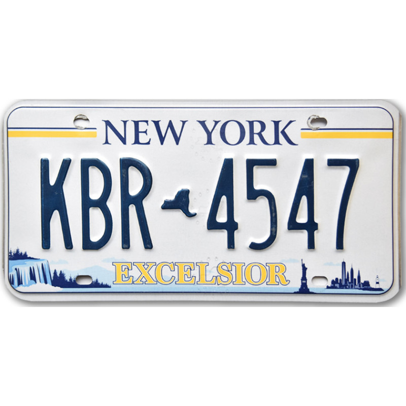 Americká ŠPZ New York Excelsior KBR 4547