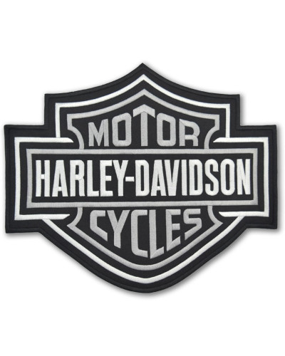 Moto nášivka Harley Davidson Bar and Shield BW XXL na chrbát