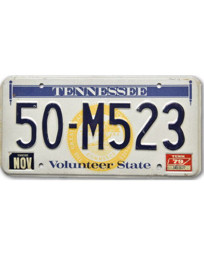 Americká ŠPZ Tennessee Volunteer State 50-M523