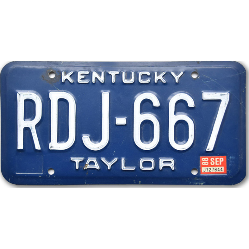 Americká ŠPZ Kentucky Blue Taylor RDJ-667