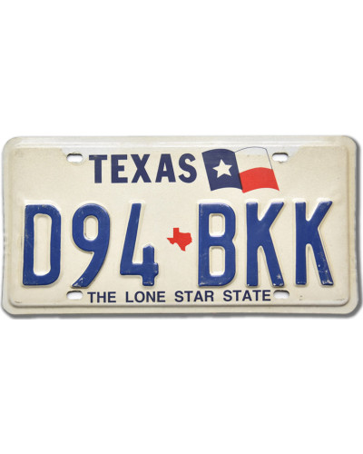 Americká ŠPZ Texas Flag The Lone Star D94-BKK