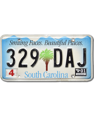 Americká SPZ South Carolina Smiling Faces 329-DAJ