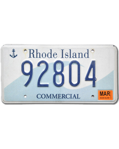 Americká ŠPZ Rhode Island 92804
