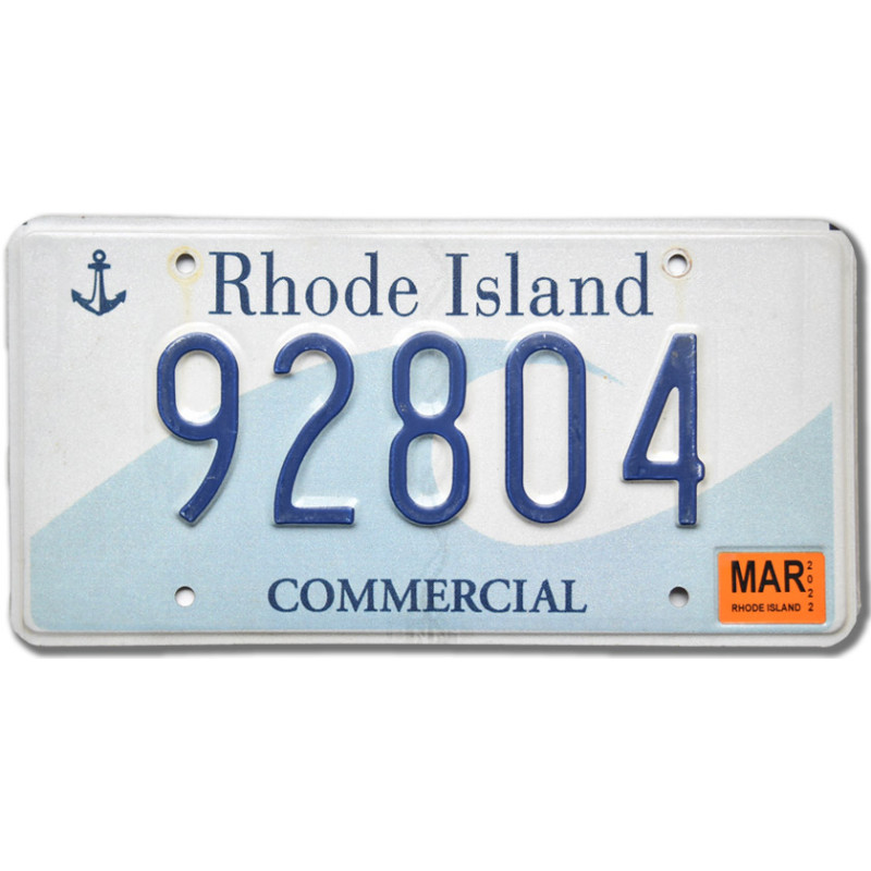 Americká SPZ Rhode Island 92804