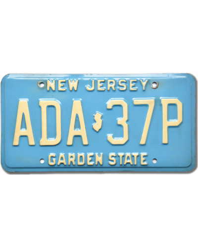 Americká SPZ New Jersey Garden State ADA-37P