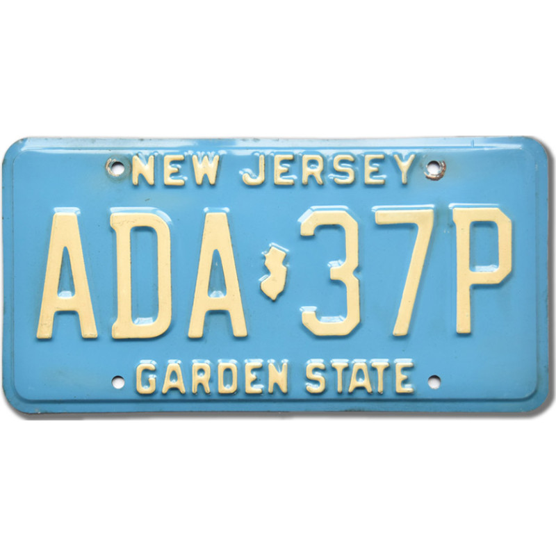 Americká ŠPZ New Jersey Garden State ADA-37P