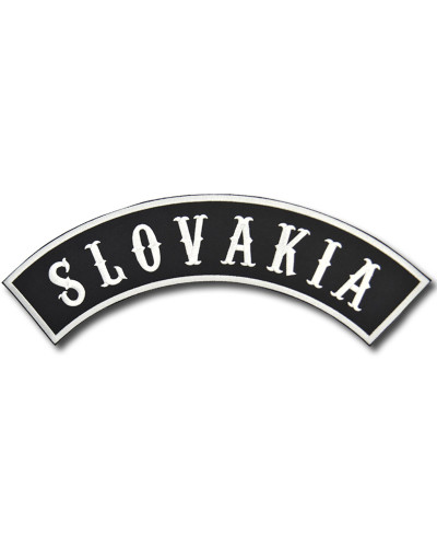 Moto nášivka Slovakia Top Rocker - XXL na chrbát