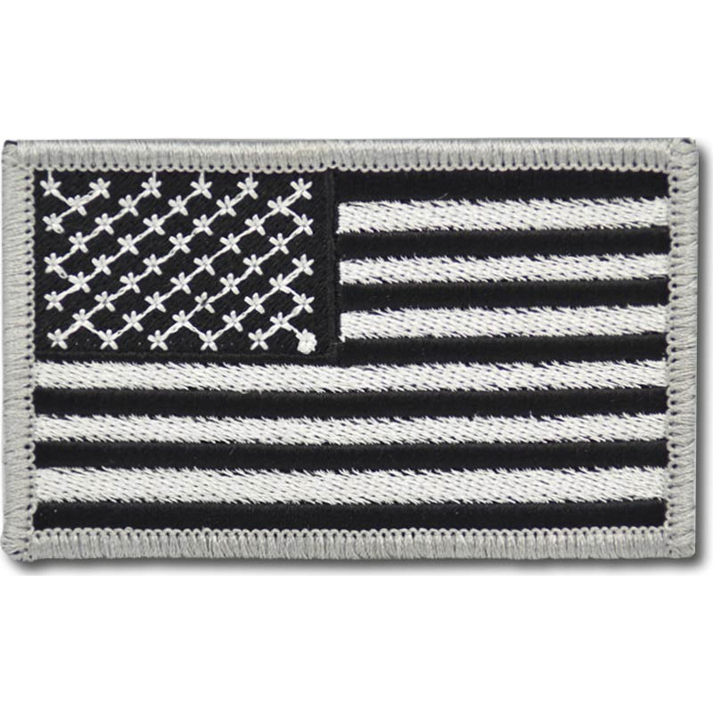 Moto nášivka US flag BW 8 cm x 5 cm