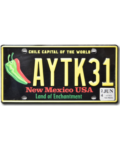 Americká ŠPZ New Mexico Chile Capital AYTK31