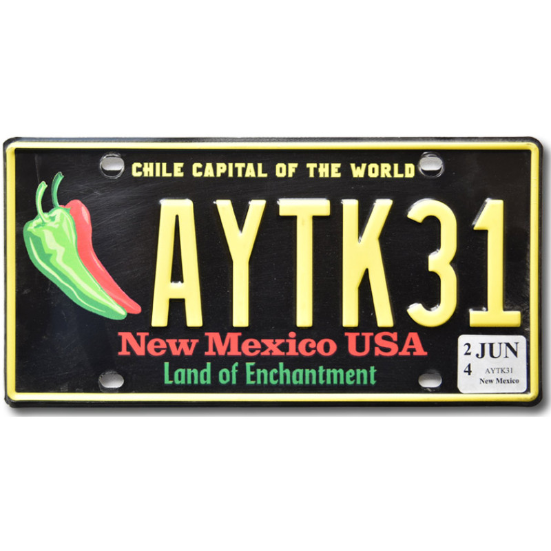 Americká SPZ New Mexico Chile Capital AYTK31