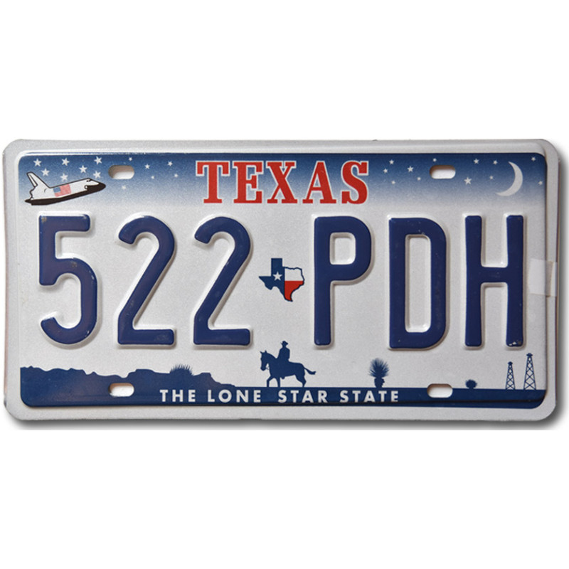 Americká SPZ Texas 522-PDH