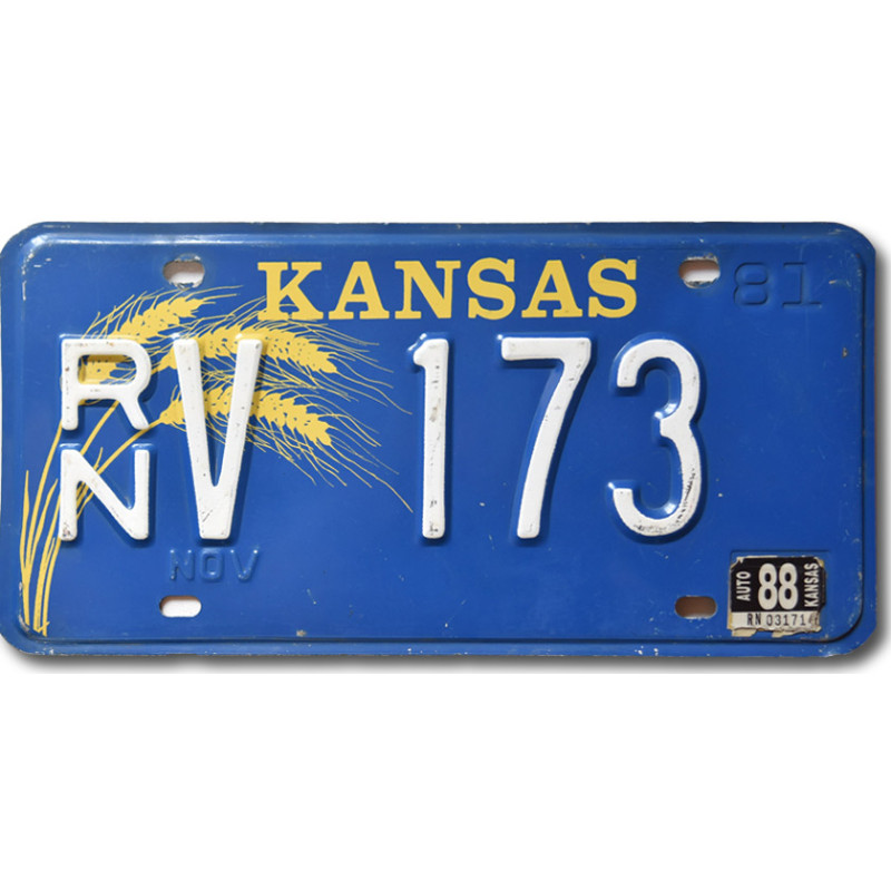 Americká ŠPZ Kansas Blue wheat RNV 173