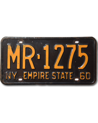 Americká ŠPZ New York 1960 Black MR-1275