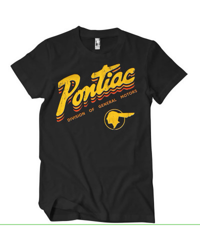 Pánske tričko Pontiac Division of GM čierne