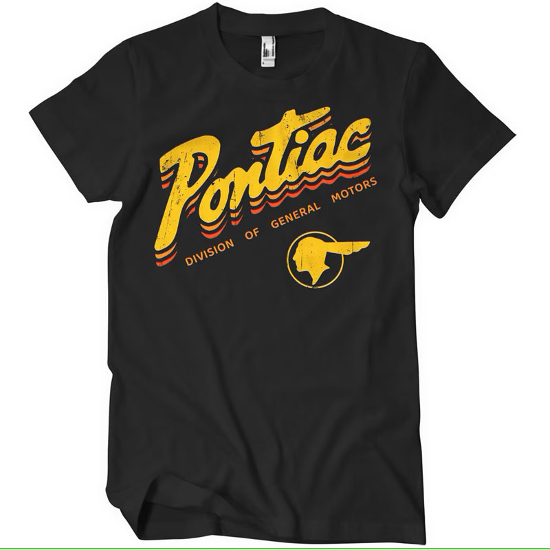 Pánske tričko Pontiac Division of GM čierne