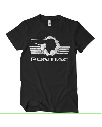 Pánske tričko Pontiac Retro logo černé