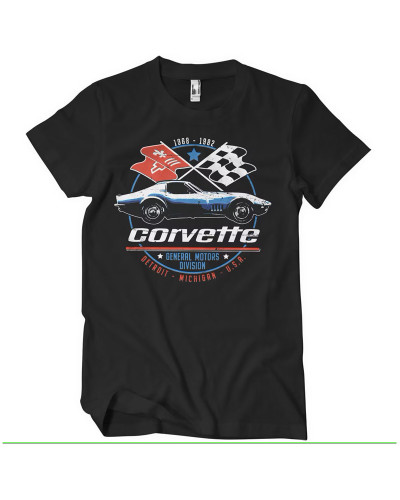 Pánske tričko Chevrolet Corvette C3 GM division černé