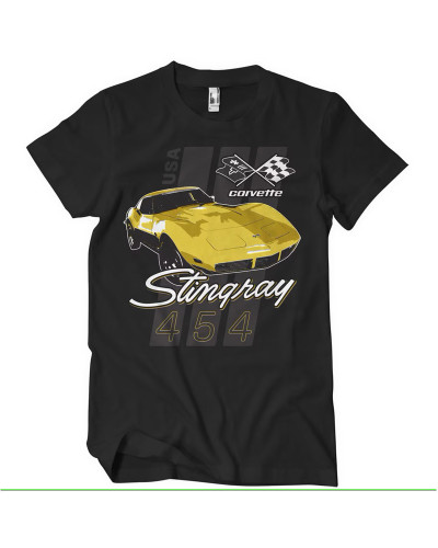 Pánske tričko Chevrolet Corvette Stingray 454 čierne