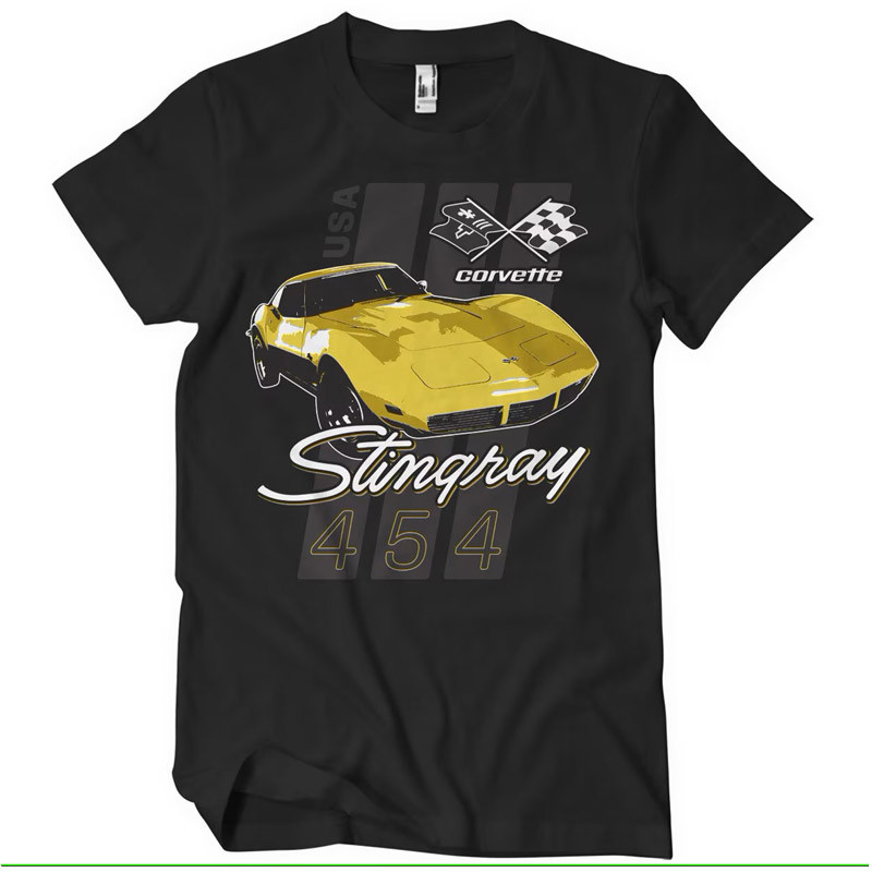 Pánske tričko Chevrolet Corvette Stingray 454 čierne