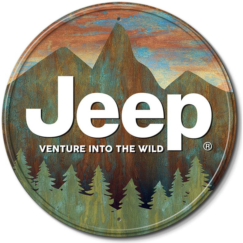 Plechová cedule Jeep Venture 30 cm