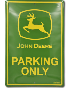 Plechová cedule John Deere Parking only 45 cm x 30 cm