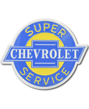 Plechová cedule Chevrolet Super Service 30 cm